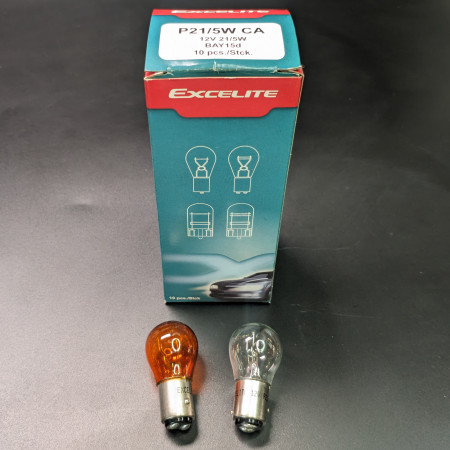 EXCELITE P21/5W 12V HALOGEN BULB BAY15d